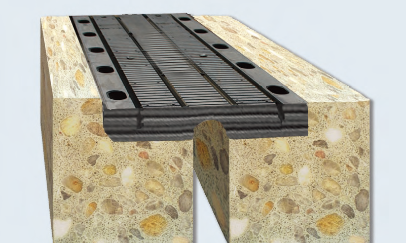 elastomeric expansion joint in concrete